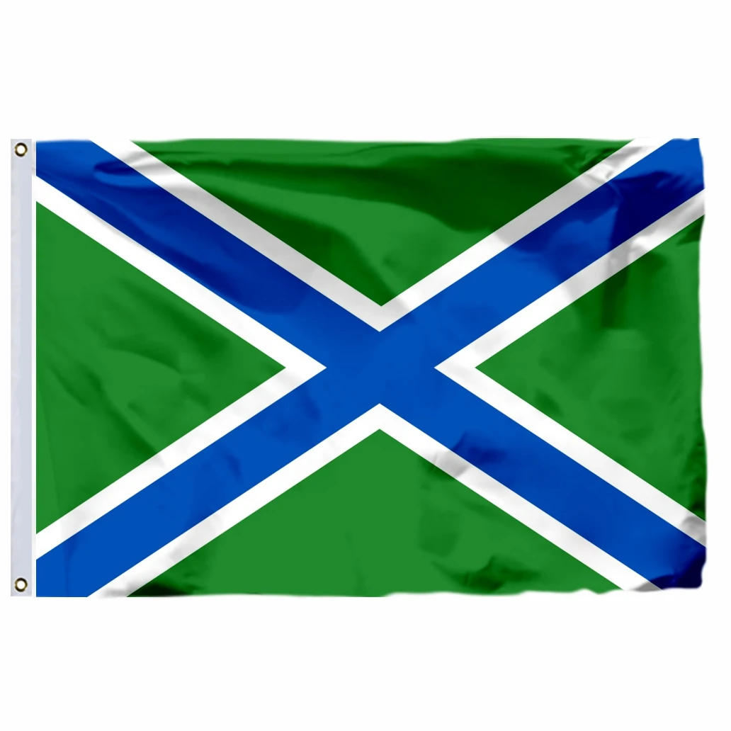 

Russian Coast Guard Flag 21x14cm 90 x 150 cm 100D Polyester Border Service of the FSB Russia Army Flags And Banners