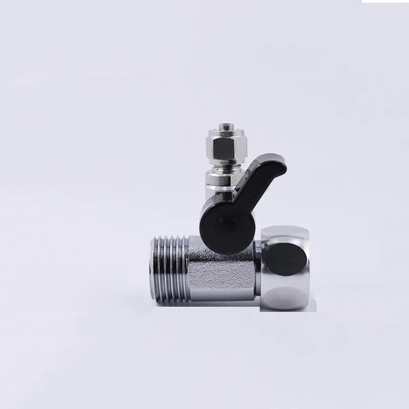 

1/2" To 1/4" L ead Free RO Feed Water Adapter Tee Ball Valve Faucet Shut Off Ball Valve Fitting Connection RO Water Filter