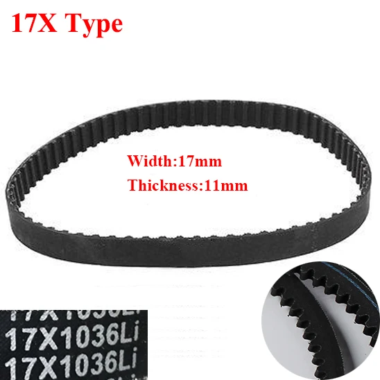 

AV17X 2250Li 2261Li 2275Li 2280Li 17mm Width 11mm Thickness Rubber Wegde Raw Edge Gogged Band Timing Transmission Vee V Belt