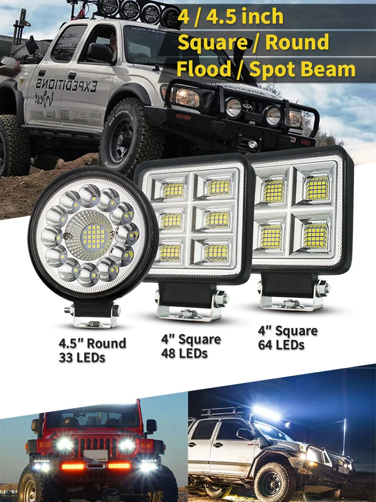 99W LED Bar Offroad 4X4 Spotlight 12V 24V Work Light Bar For Jeep Working Bar Offroad SUV ATV Tractor Boat Trucks Excavator