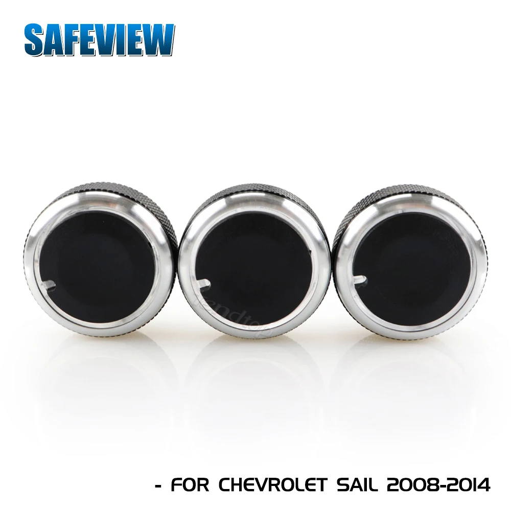 3Pcs Car A/C Knob Air Conditioning Knob Panel Heat Control Switch Knob For Chevrolet Sail 2008-2014 Car Styling Accessories