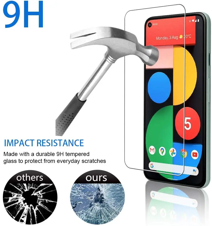 Tempered Glass For Google Pixel 4a 5G Screen Protector For Google Pixel 5 Camera Glass For Google Pixel 5 Glass 6.0 inch