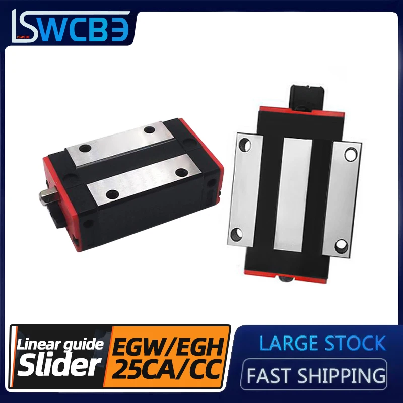 Precision Linear Guide, Square and Flange Slider, Low Assembly Ball Linear Slide EGH25CA/EGW25CC, For Small Equipment