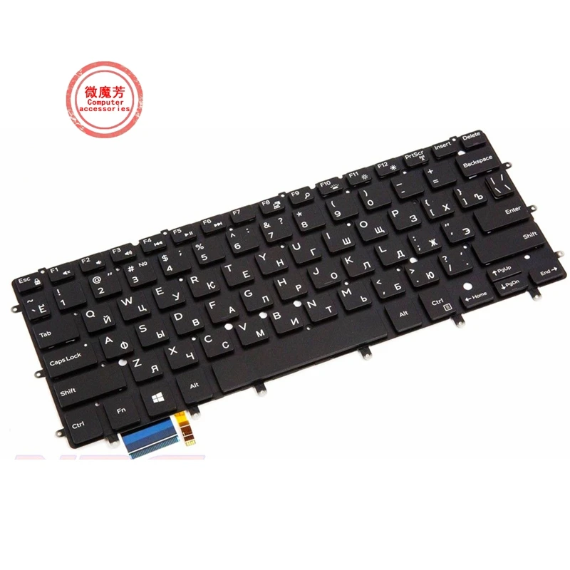 

RU-клавиатура для Dell 13 7347 7348 P57G P57G001 P41F P41F001 9343 9350 9360 15BR N7547 N7548 7547 7548 17-3000 с подсветкой
