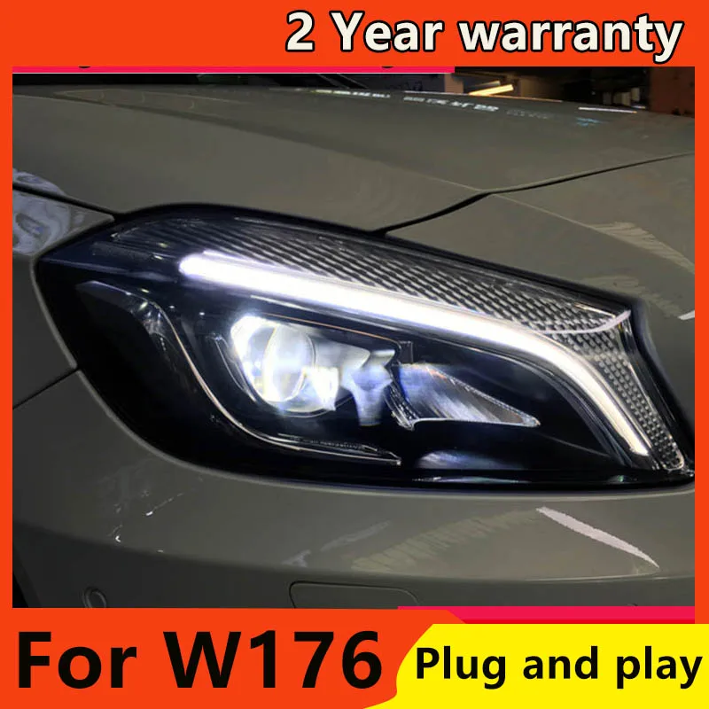 Car Styling Head Lamp for Benz A180 A200 2013 2014 2015 2016 2017 2018 LED Headlight W176 LED DRL headlight assembly