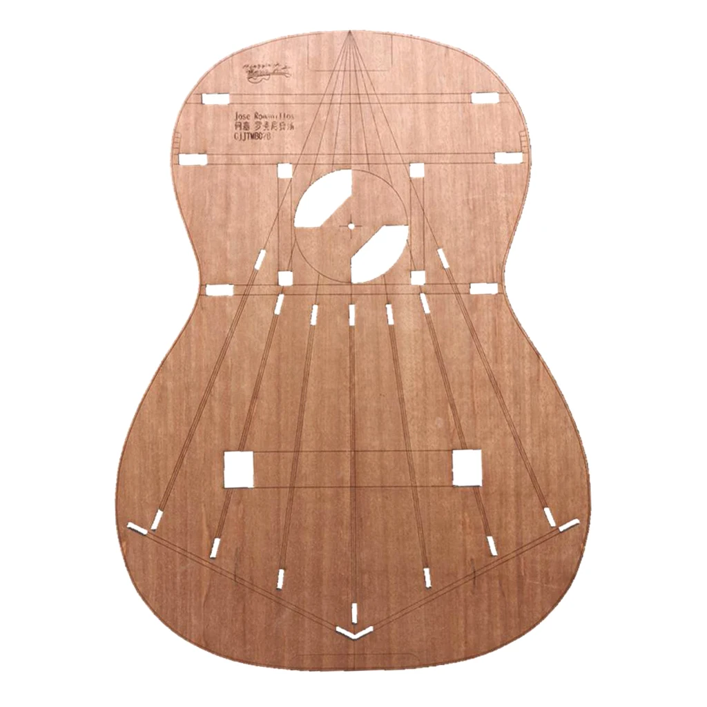 DIY Guitar Body Layout Template Premium Guitar Building Templates for Classical Guitars