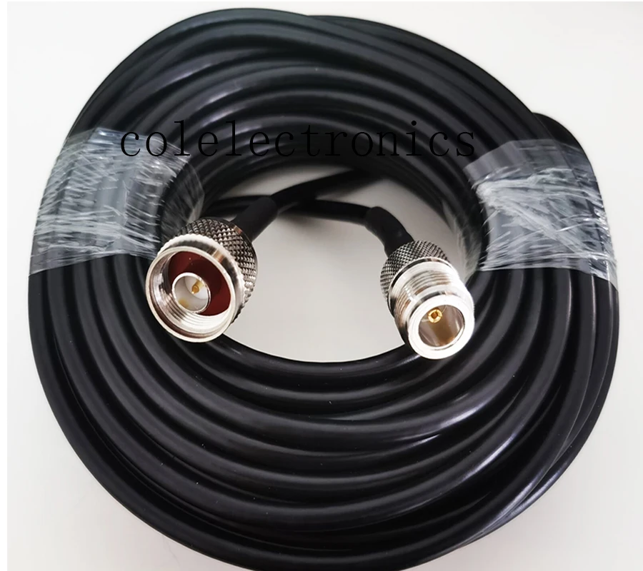 RG58 50-3 N male Plug to N Female Jack RF Connector Coax Coaxial Pigtail Cable Wifi Antenna 15/50cm 1/2/3/5/10/15/20/30/50m