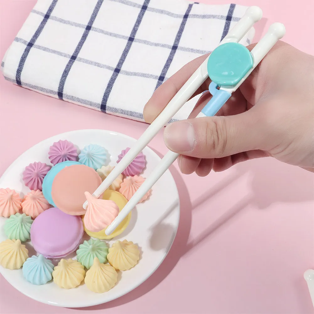 1 Pair Chopsticks For Sushi Baby Kids Cartoon Food Sticks Easy Use Fun Learning Training Helper Dishes Dinner Game Kitchen Tools