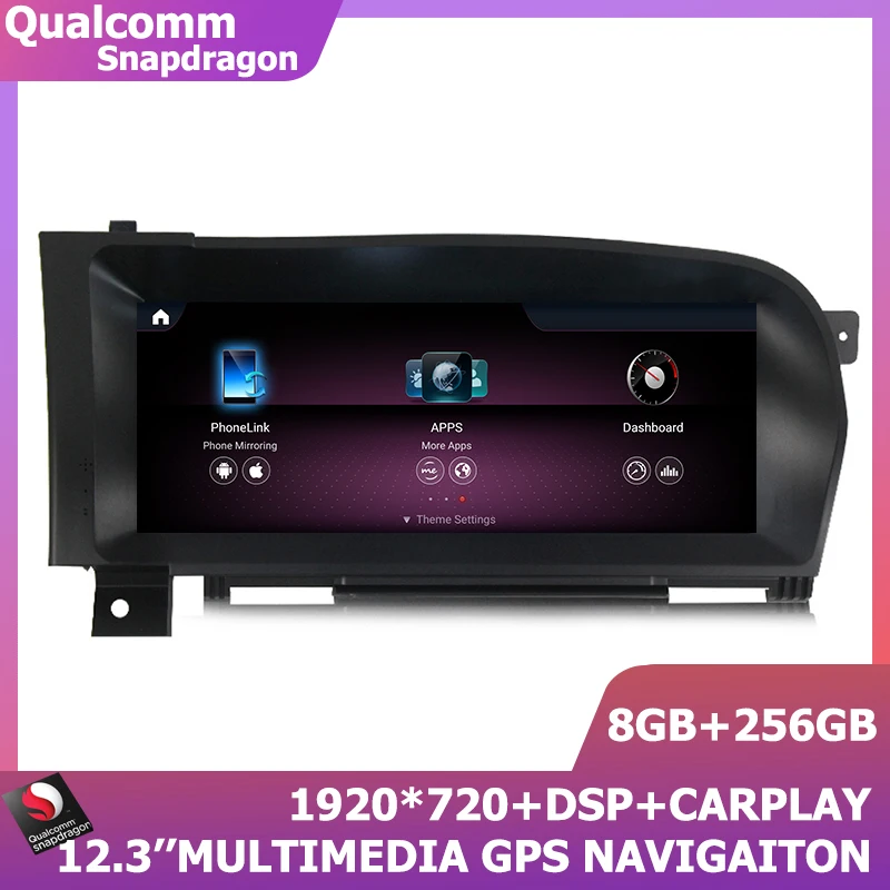 

Навигация GPS Android 11 авто радио для Mercedes Benz S-Class W221 W216 2006-2013 carplay 8 + 256G Qualcomm662 DSP 8 ядер 1920*720