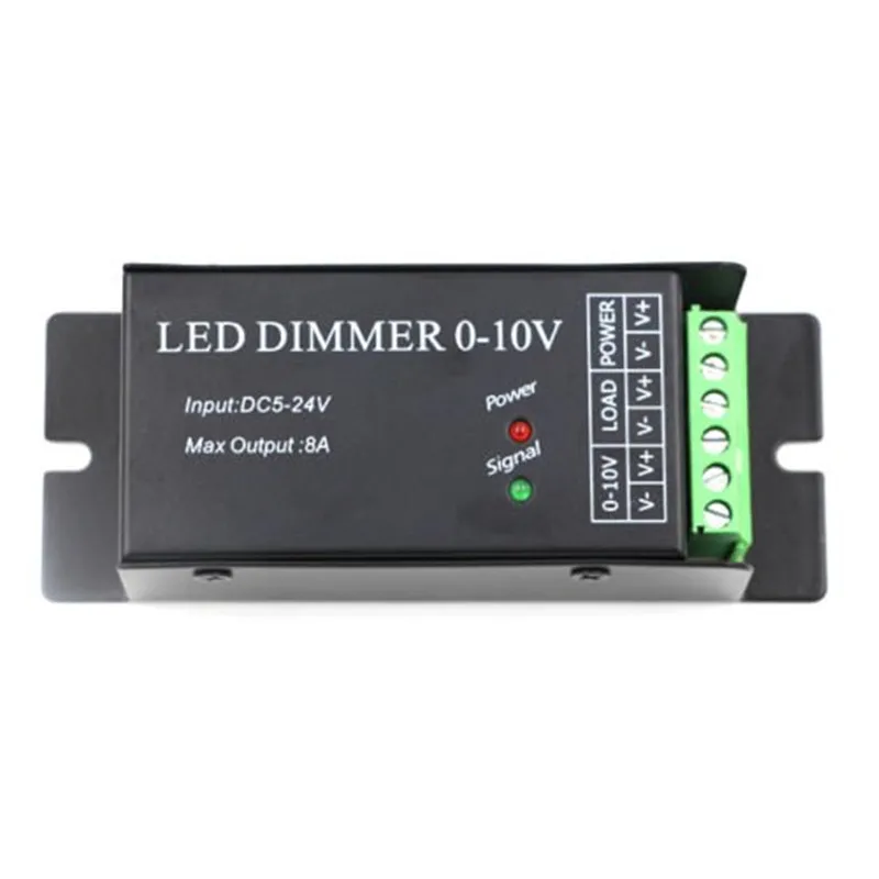 1 channel 0-10V constant voltage led dimmer;DC5-24V input,input signal:0-10v; Output current:8A; LED Dimmer Controller  DM010