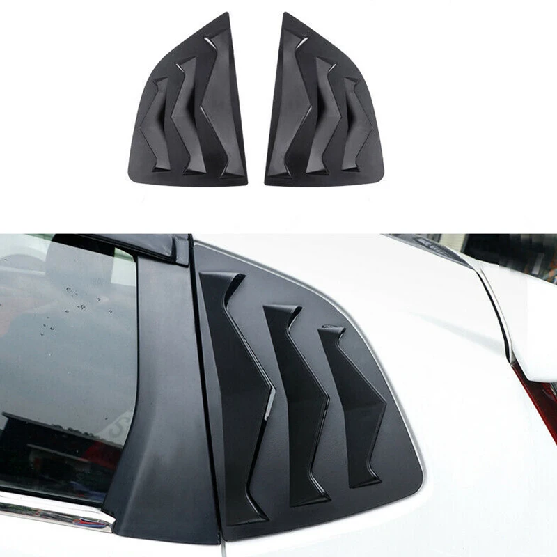 

For Honda Fit Jazz 2014 2015 2016 2017 2018 2019 Car Side Vent Window Louver Shutter Covers Trim Rear Window Louvers Scoop Cover