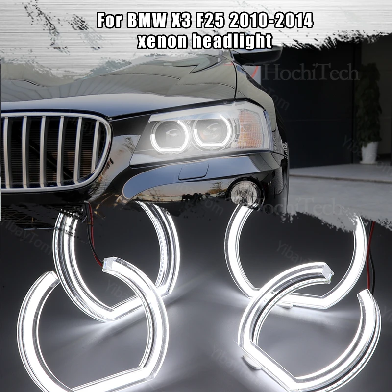 

DTM Angel Eyes LED for BMW X3 F25 2010 2011 2012 2013 2014 Xenon Headlight DRL Halo M4 Style White Light Kit Accessories