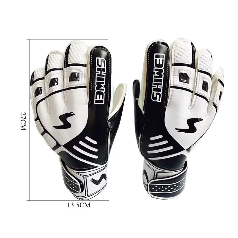 Adults Size Professional Goalkeeper Gloves Football Men Strong Finger Protection Soccer Goalie Gloves Thickened Latex