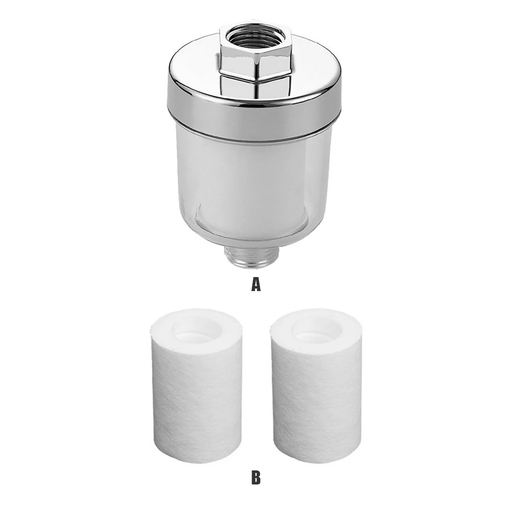 Shower Filter Removable Universal Household PP Cotton Bathing Showering Replace Faucet Filters 2 Pcs Filtering Core