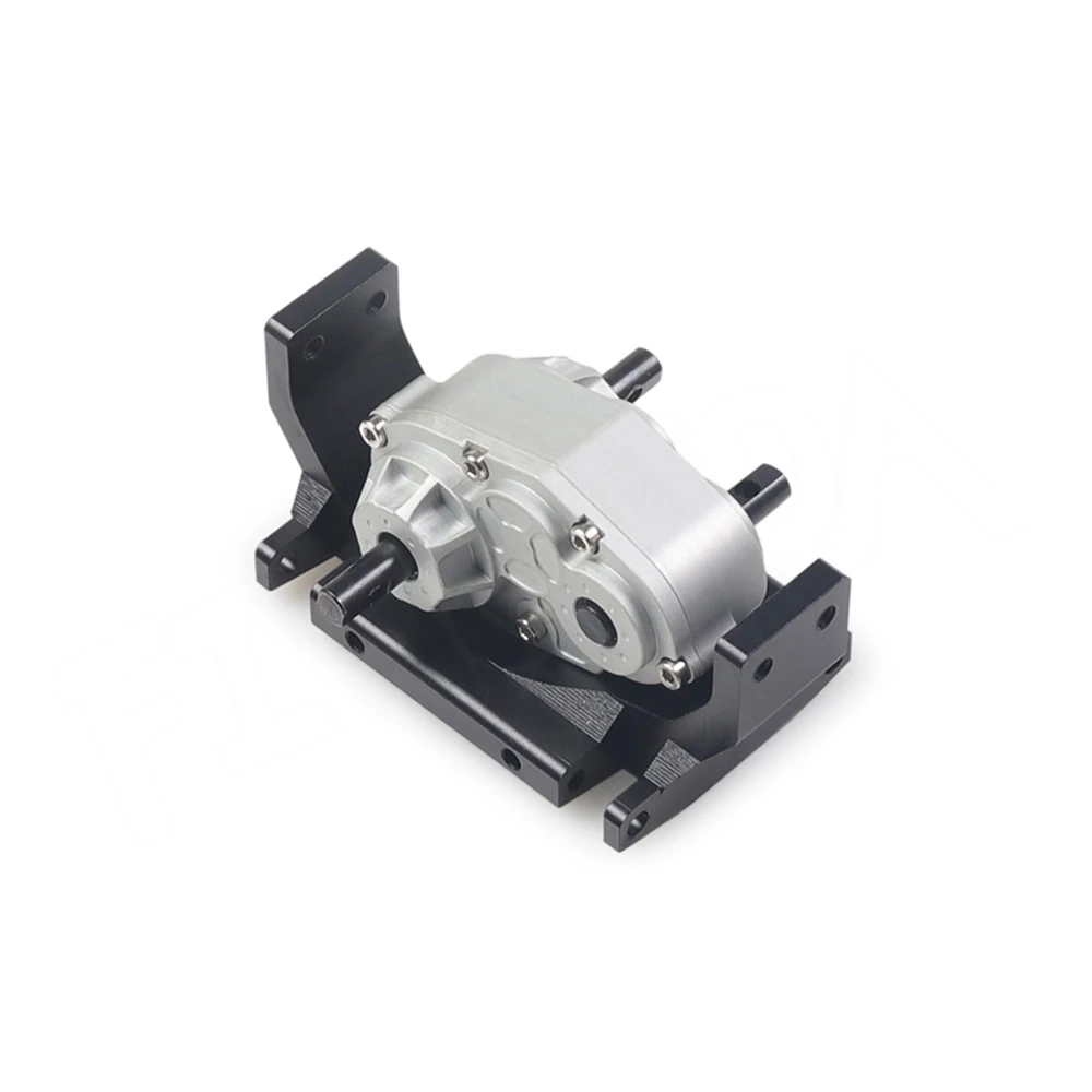 Metal D90 Transfer Case Gearbox with 72MM Mount Plate for 1/10 RC Crawler Axial SCX10 D90 RC4WD Upgrade Parts