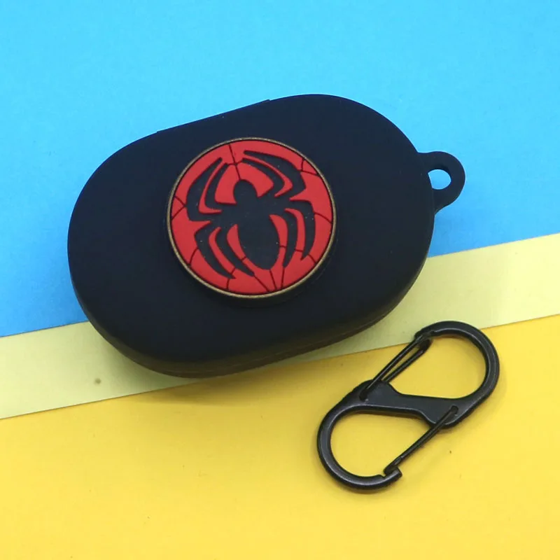 مارفل سماعة حافظة لهاتف شاومي ريدمي إيردوتس 3 كارتون سيليكون لاسلكي سماعة بلوتوث الغطاء الواقي مع هوك