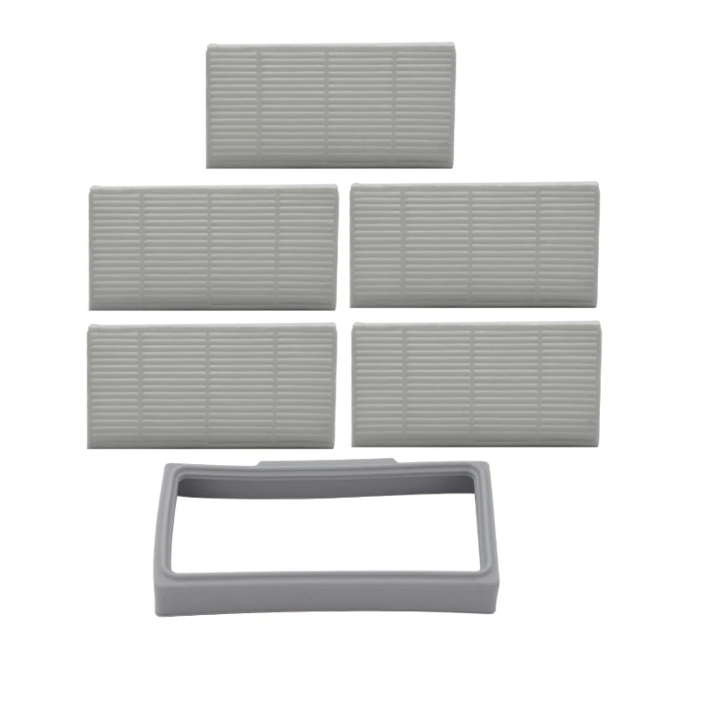 Dust Box HEPA Filter Frame Rubber Seals Pre-Filter Net for Vileda VR 302 Robotic Vacuum Cleaner Spare Part Accessories Dust Bin