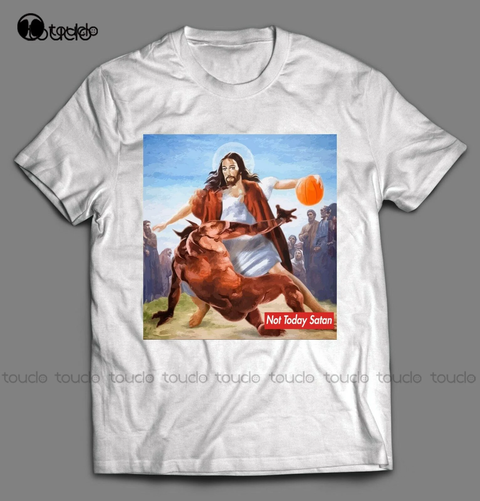 Not Today Satan Jesus Crossover Basketball High Quality Shirt Unisex