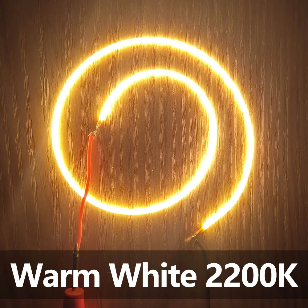 Imagem -05 - Edison Lâmpada Led Filamento Peças Dc12v 100ma Led Branco Quente 2200k Acessórios Diodo para Reparação Lâmpada Led Diy 10 Peças 360 mm 600 mm