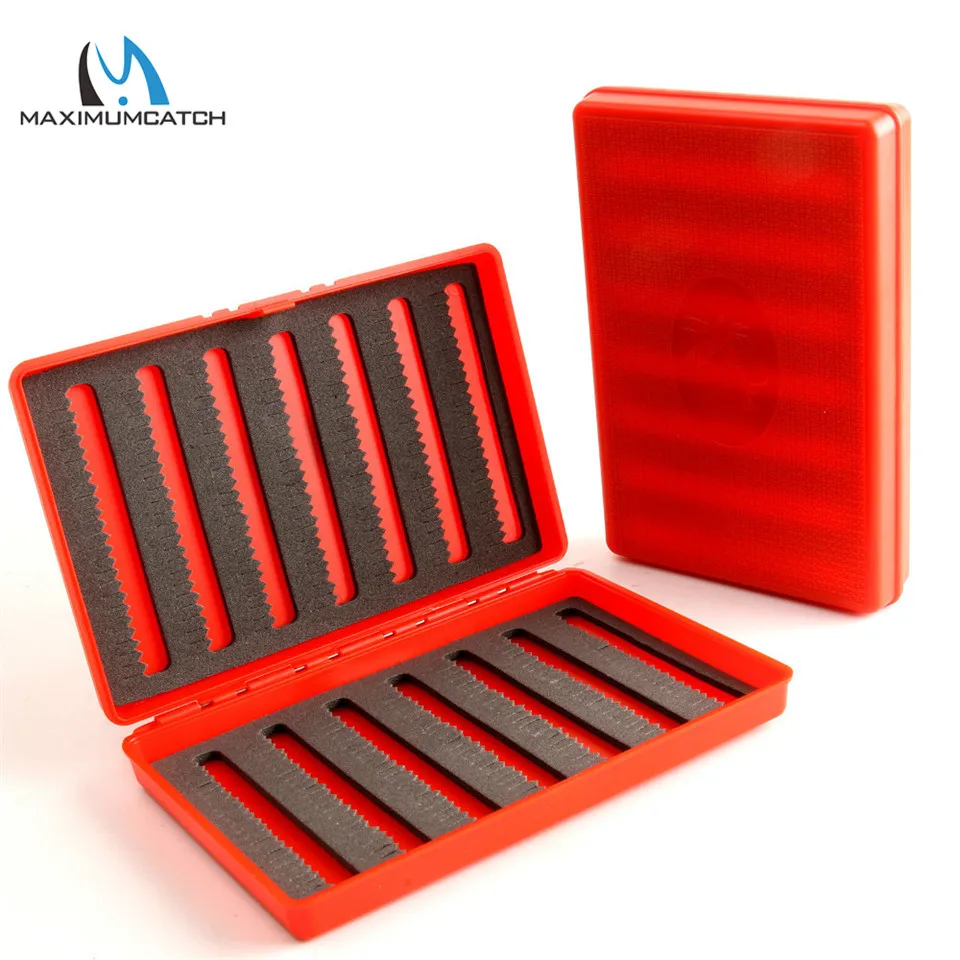 Maximumcatch 7 Colors For Choose 156*108*28mm Slim Pocket Plastic Wateproof Fly Fishing Box Jig Fishing Box view 6
