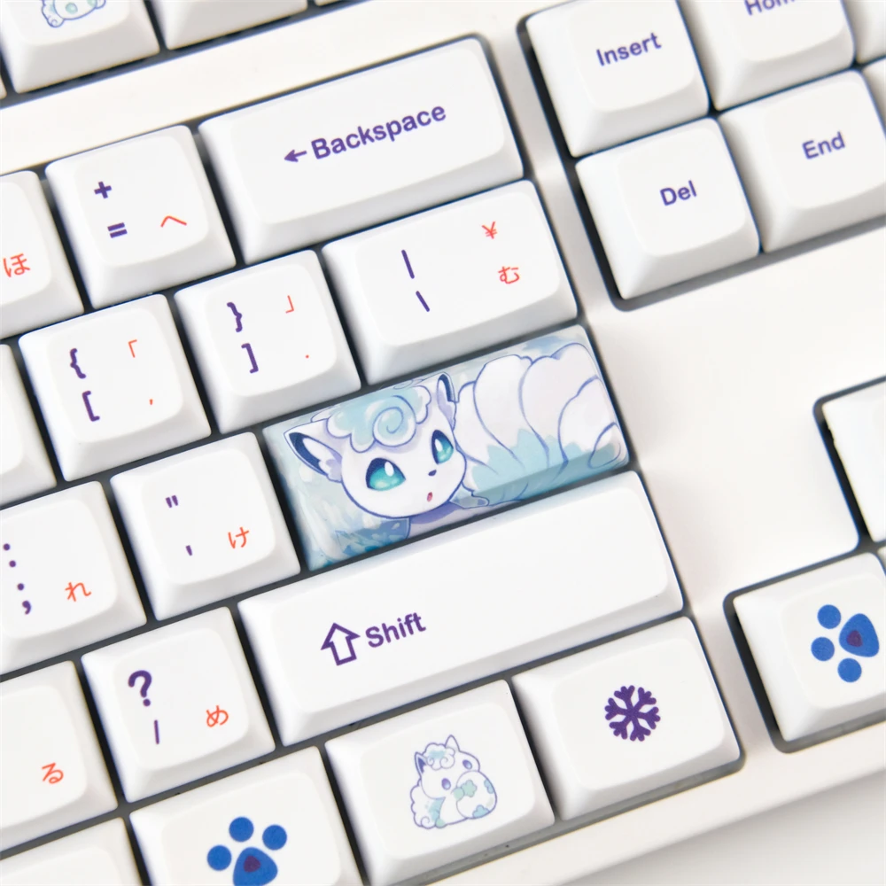 Anime XDA Profile Keycap PBT Arora Cute Keycaps DYE-Subbed For GH60 XD64 GK64 68 84 87 96 104 108 Mechanical Keyboard Key Cap