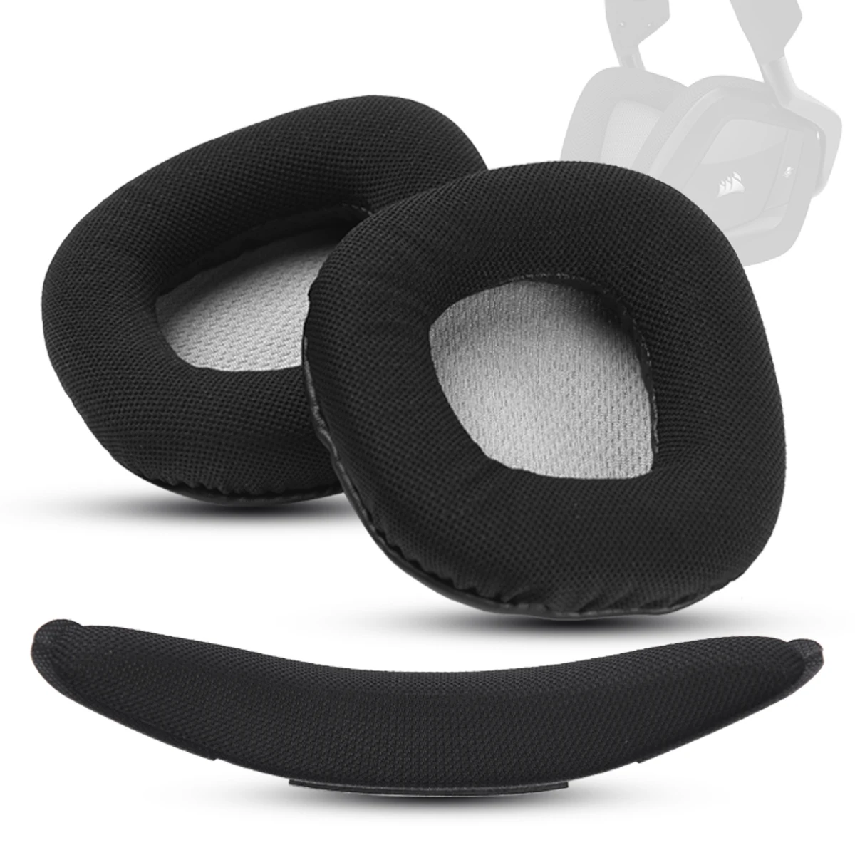 

Ear Pads For Corsair COID RGB PRO SE Wireless Headphone Cushions Earpads Replacement Sponge Earmuffs Headbeam Pads Repairt Part