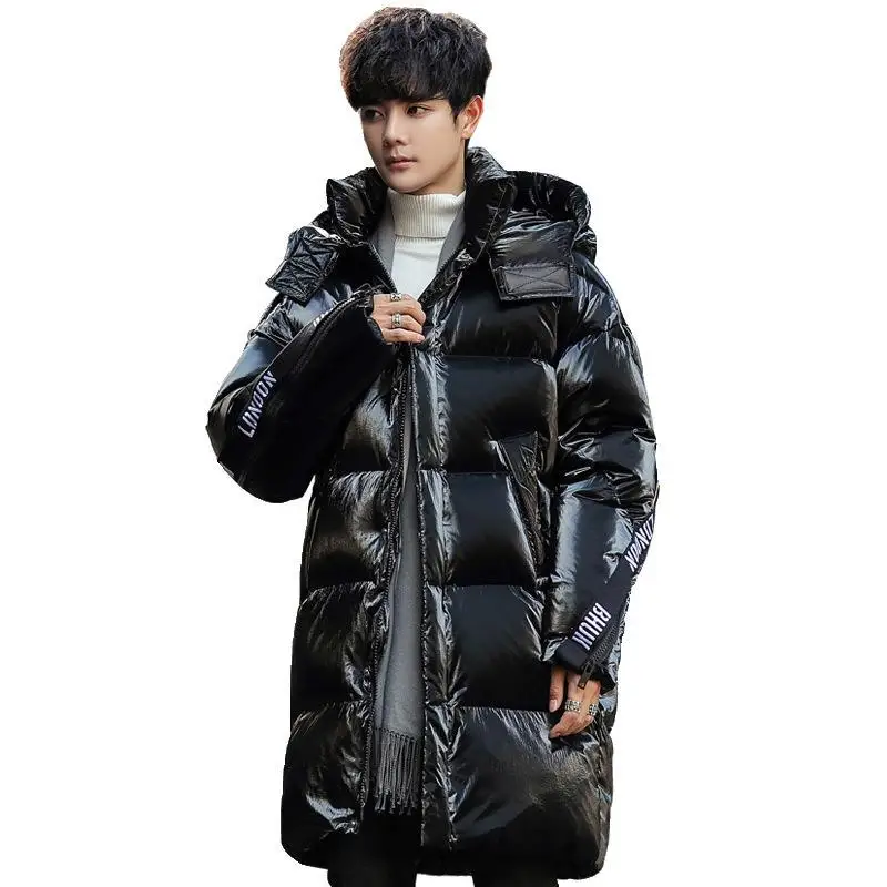 Winter New Style White Duck down Thick Men's Mid-length down Jacket Popular Brand Korean-style Men'S Wear