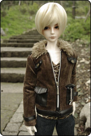 

1/4 1/3 BJD clothes Corduroy jacket Fur collar coat for BJD/SD MSD SD13 SD17 SSDF ID75 HID strong Uncle doll accessories C0190