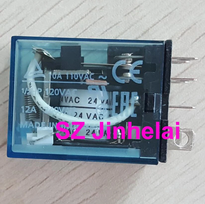 5pcs Authentic Original Omron 10a 8Pins Relay LY2N-J LY2NJ 24VAC 110VDC 110VAC 48VDC 12VDC