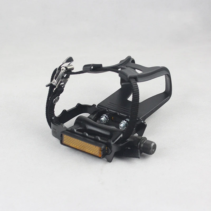 Wellgo M248DU Bicycle Pedal Fixed Gear MTB Road Bike Pedals Aluminum Alloy Pedal Bicycle Parts with Dog\'s Mouth Shoes Clamp