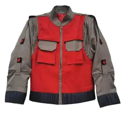 2020 Film back to the future Cosplay jacket Jr Marlene Seamus Marty McFly outerwear men's Halloween carnival costume any Size