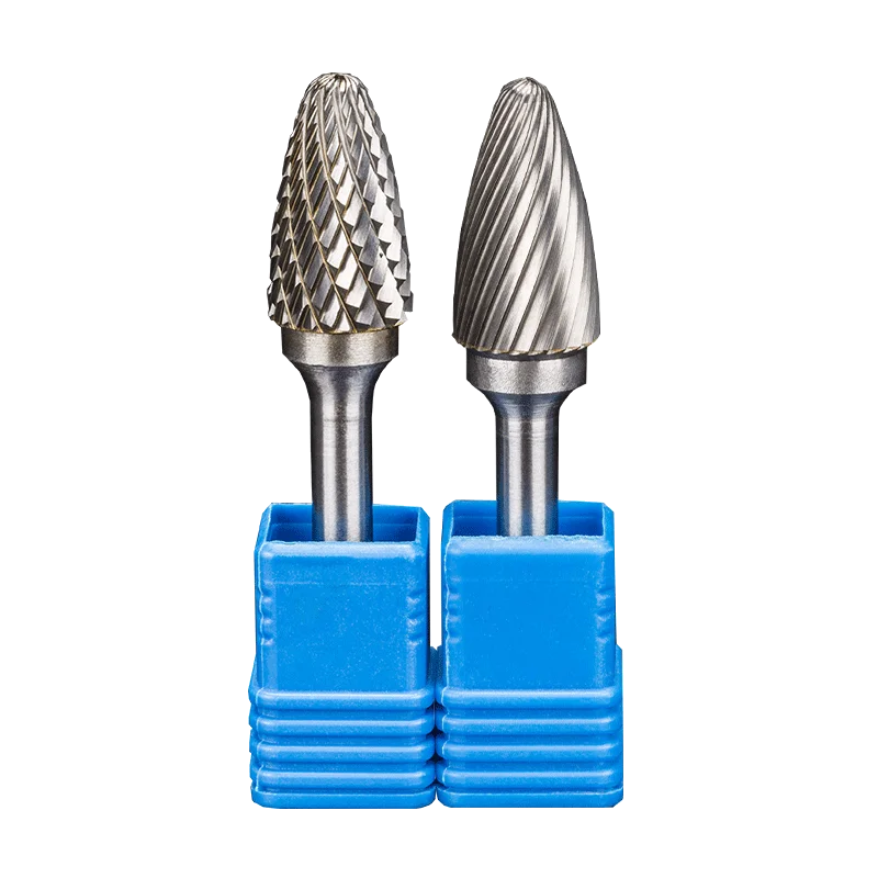 Jrealmer-rebabas rotativas de carburo de tungsteno, herramienta rotativa de 6mm, tipo F, 1 unidad