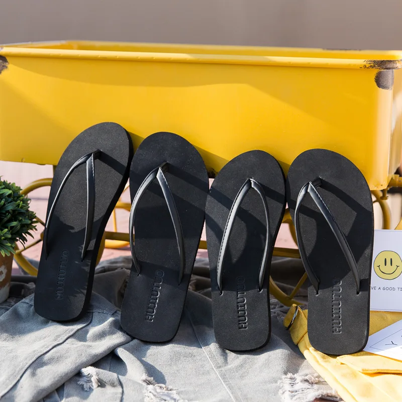 Women Flat Slippers Slip-on Summer Shoes Couples Beach Flip Flops Soft Sole Sandals Female Male Fashion Slides