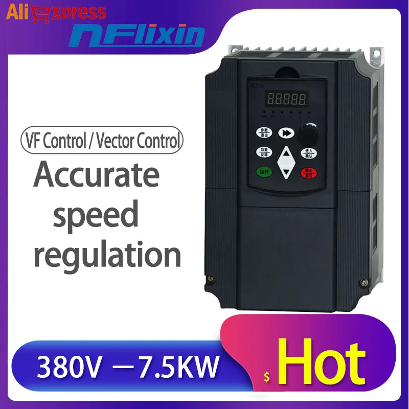 Best 5.5KW VSD single phase 220v input Spindle Inverters VFD AC drive frequency converter Factory Direct Sales