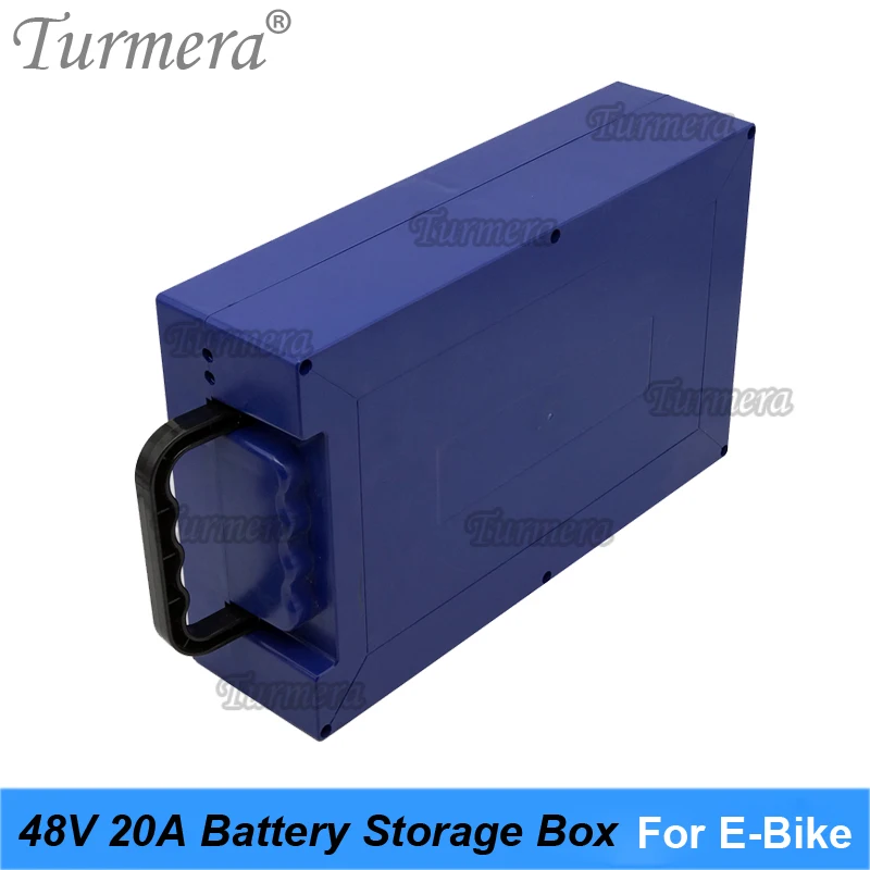 

Turmera 48V 20Ah Empty Battery Storage Box with Handheld for 3.7V 18650 lithium or 3.2V 32700 Lifepo4 Battery Electric Bike Use