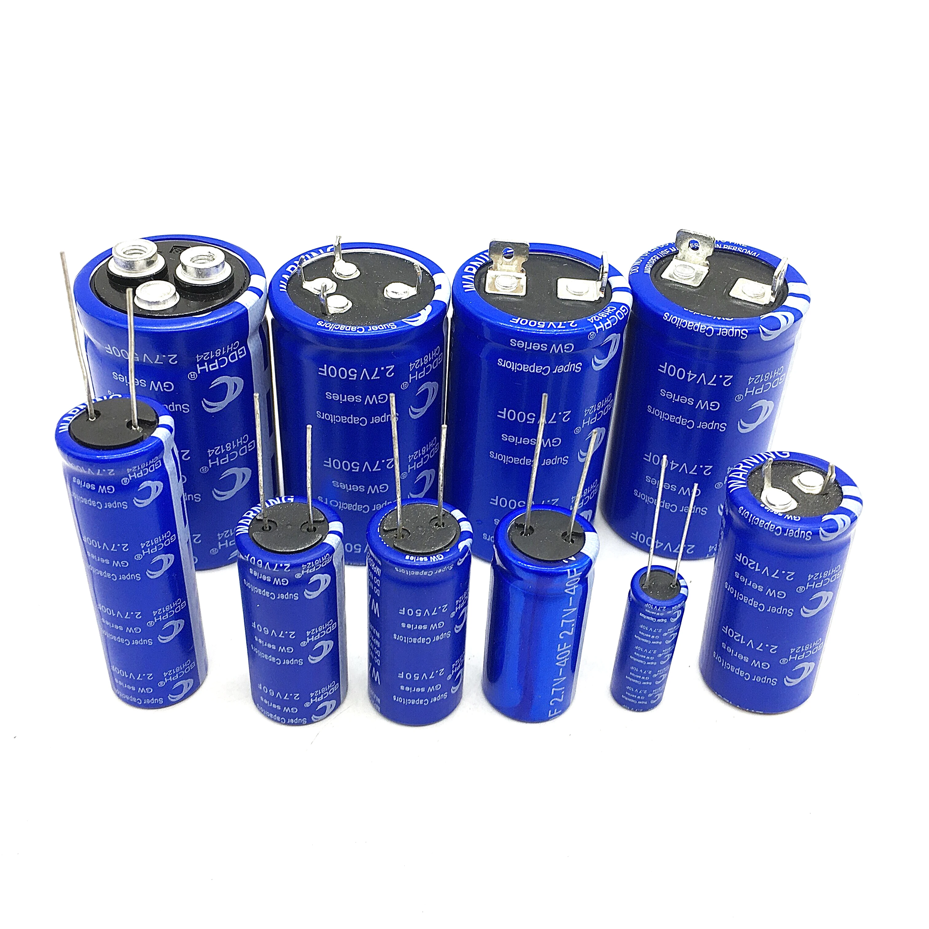 Supercapacitor 2.7V Serie 10F 40F 50F 60F 100F 120F 360F 400F 500F Fara Condensator Condensator Module Voor Automotive Gelijkrichter