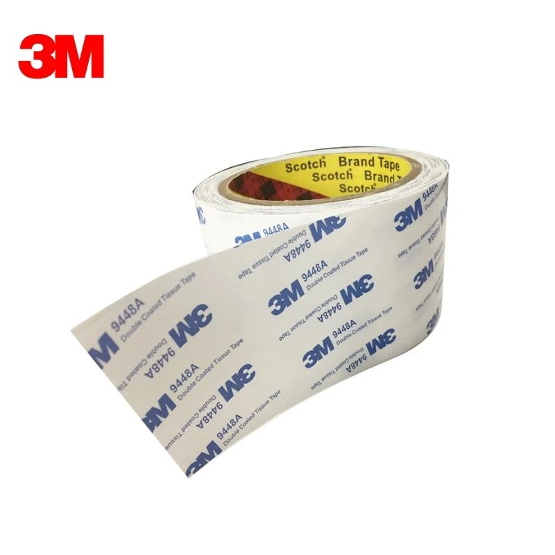 Imagem -03 - Fita Revestida 3m-double do Tecido 9448a para a Placa de Identificação Colagem da Espuma Branco 300 mm x 50m Pelo Rolo Dropshipping