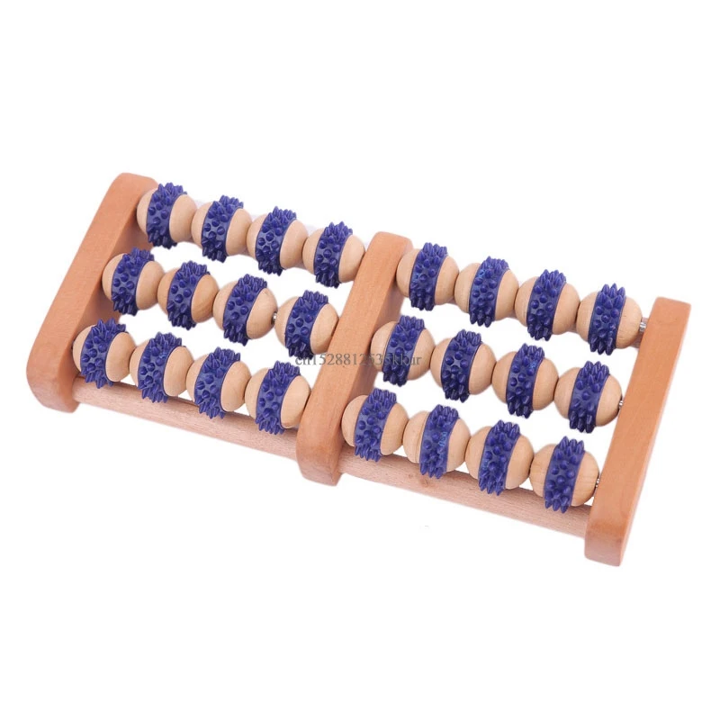 Non-slip Handwork Wooden Foot Presure Massager Roller For Plantar Fasciitis Appareils De Massage Pour Les Pieds