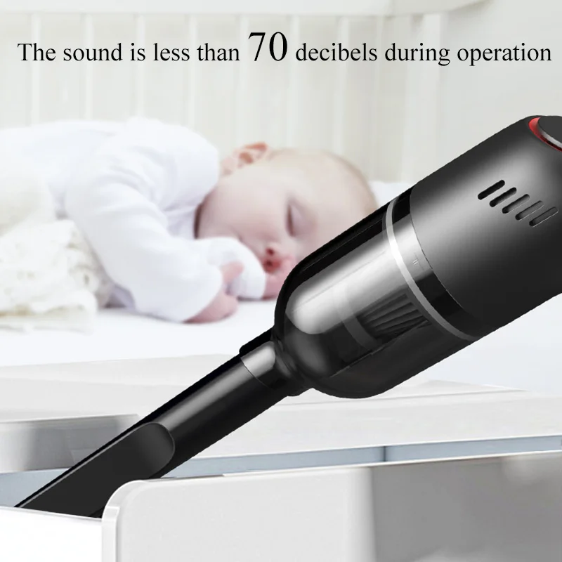 Handheld Mini Car Vacuum Cleaner For Machine Home Appliance Wireless Vacuum Cleaner For Home 8000Pa Strong Suction Car Products