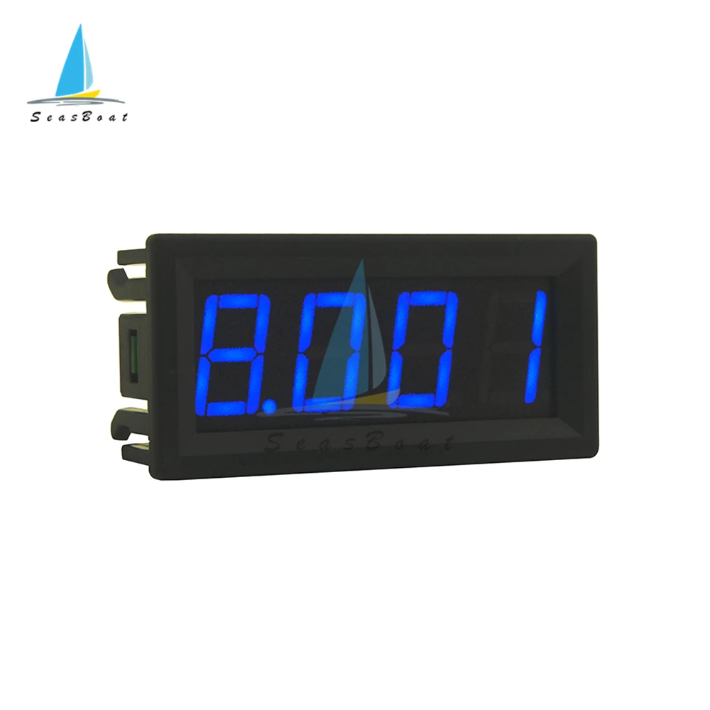 0-10A 4-digits bit Ammeter Current Panel Meter Gauge 0.56 inch Red Green Blue LED Display