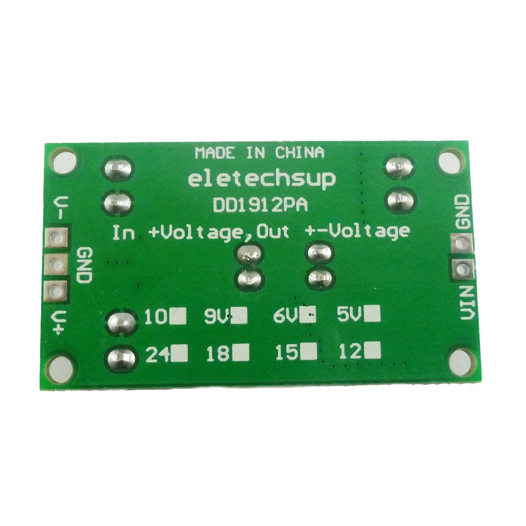 DD1912PA 2 in 1 8W Boost-Buck Dual +- Voltage Board 3-24V to 5V 6V 9V 10V 12V 15V 18V 24V for ADC DAC LCD op-amp Speaker