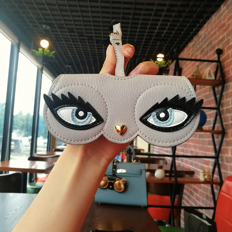 2023 Ins Hot Sale Glasses Case Animal Cartoon Fashion Women PU Leather Sun Box Eyeglass Sunglasses Cute Protection Eyewear Bag