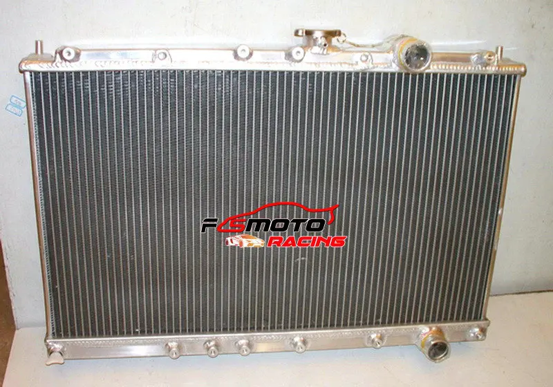 For 42mm 2 core Mitsubishi Lancer EVO 1 2 3 Aluminum Racing Radiator