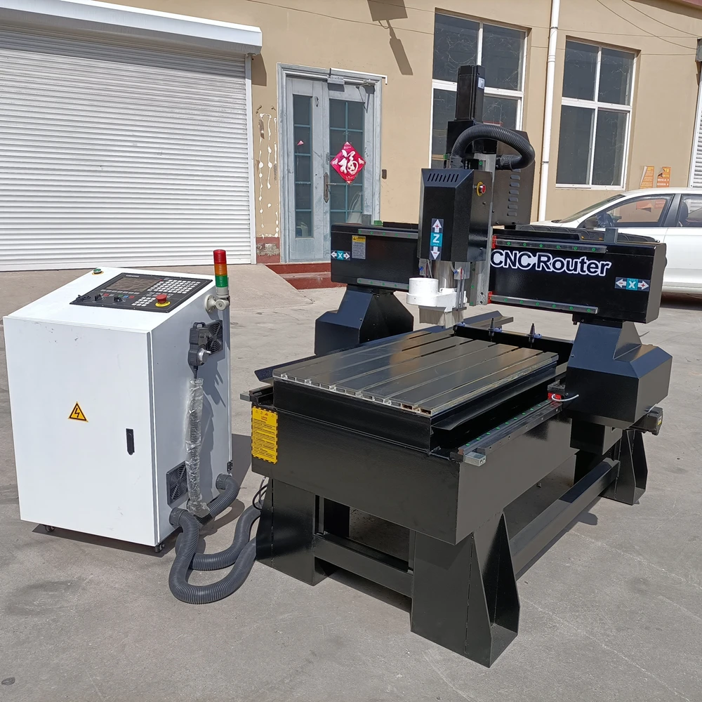 Automatic 9060 ATC CNC Router Mini Size 900*600mm CNC Milling Machine With 4 PCS Tools Automatic Changer Heavy Structure