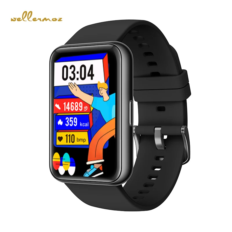 

2023 Wellermoz New Men Women Sport Smartwatch Metal Heart Rate Sleep Monitor IP68 Waterproof Android IOS Global Version