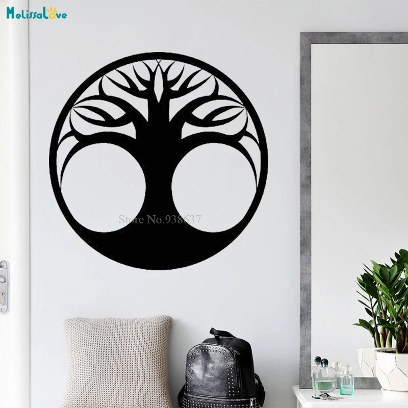 Tree of Life Wall Sticker Kabbalah Symbol Decal Windows Bedroom Living Room Home Decal Vinyl Wallpaper BA677