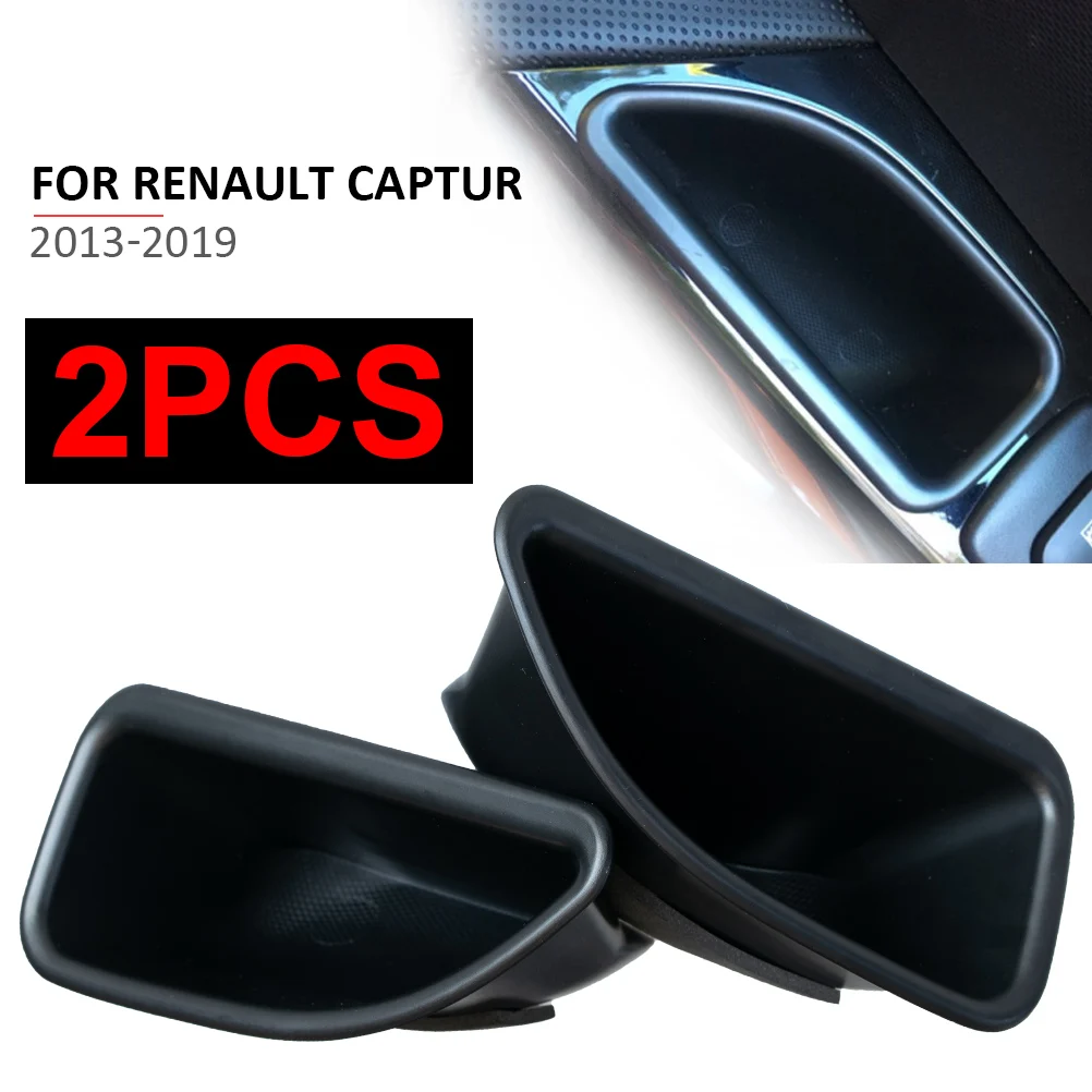 For Renault Captur Kaptur Samsung QM3 2013-2017 Door Storage Box Grab Tray Phone Holder Handle Pocket Container Car Accessories