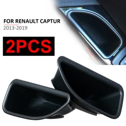 For Renault Captur Kaptur Samsung QM3 2013-2017 Door Storage Box Grab Tray Phone Holder Handle Pocket Container Car Accessories