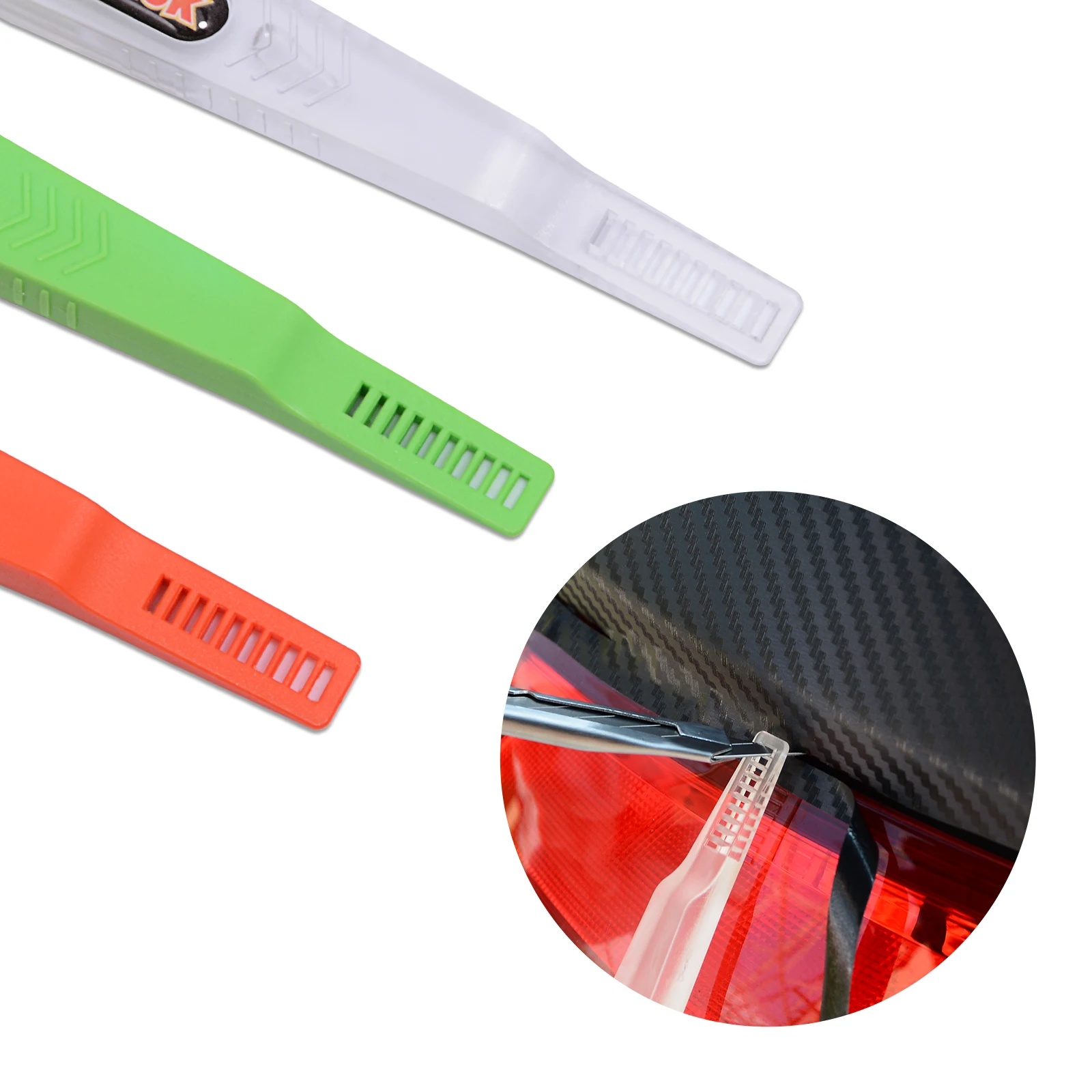 FOSHIO Carbon Fiber Film Magnetic Micro Wrap Stick Squeegee Vinyl Car Sticker Wrapper Tool Auto Wrapping Foil Window Tints Tools