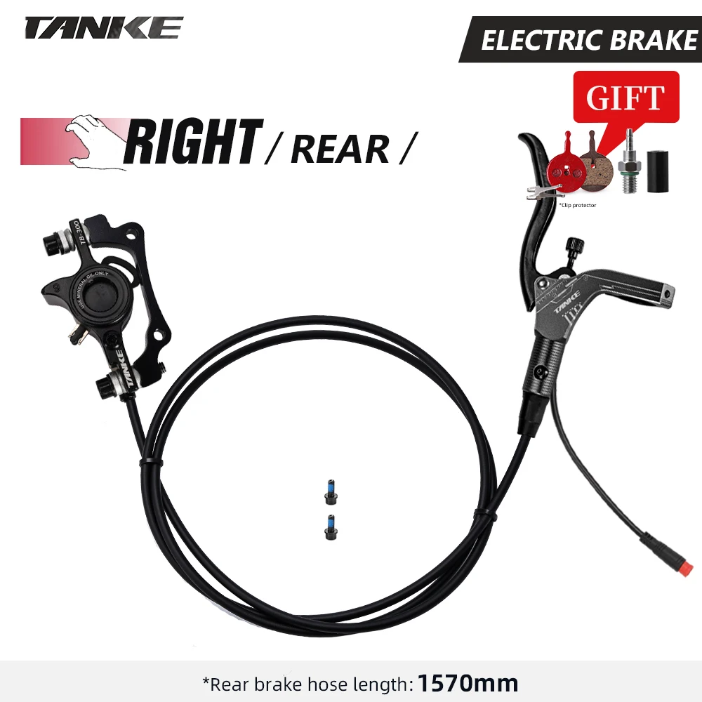 TANKE E-Bike MTB Hydraulische Schijfremset Elektrische E Scooter Power Control Shifter Fietsremmen 160mm rotoren Aluminiumlegering - afbeelding 1
